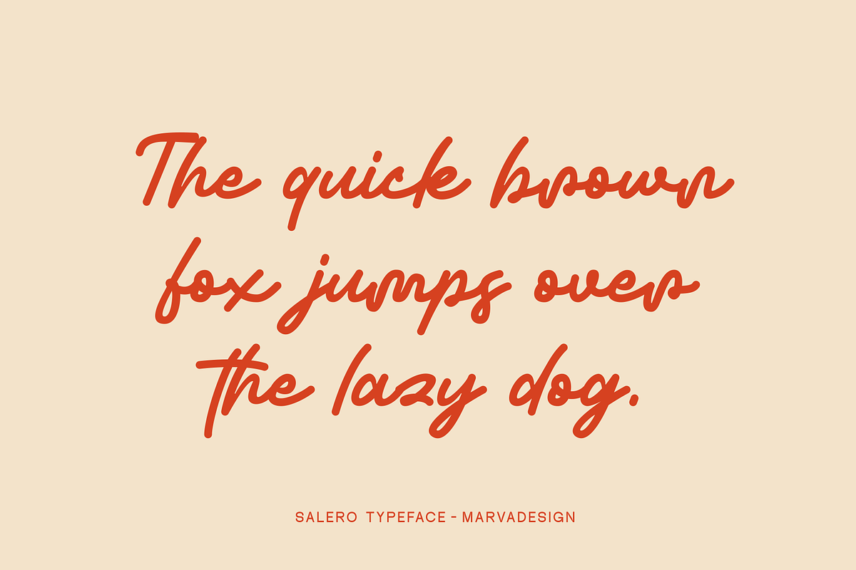 Salero - Script Font, a Script Font by Marvadesign (Photo 6 of 8)