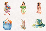 Summer Coastal Fashion Clipart, an Illustration by CreationArt (Thumbnail 3 of 7)