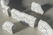 Sandbags Wall Construction Kit, an Object 3D Model by RivermillStudios (Thumbnail 3 of 4)