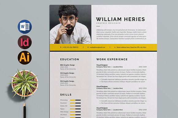 Resume / CV Template | Word preview 8