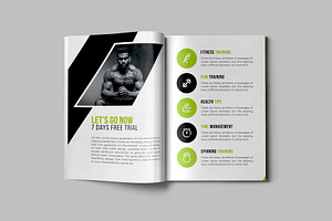 Gym Fitness Studio Bifold Brochure