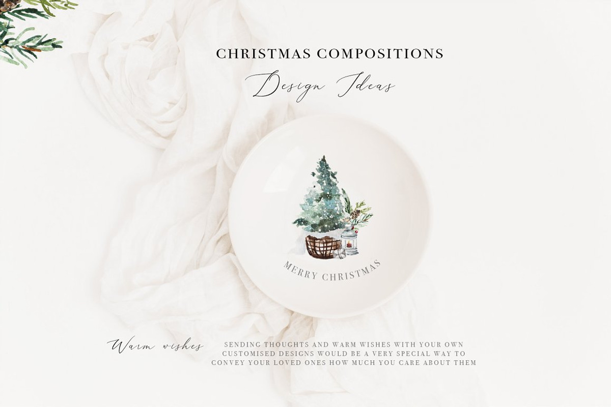 Christmas Watercolor Winter Clipart, a Decorative Illustration by WalaPalette (Photo 5 of 11)