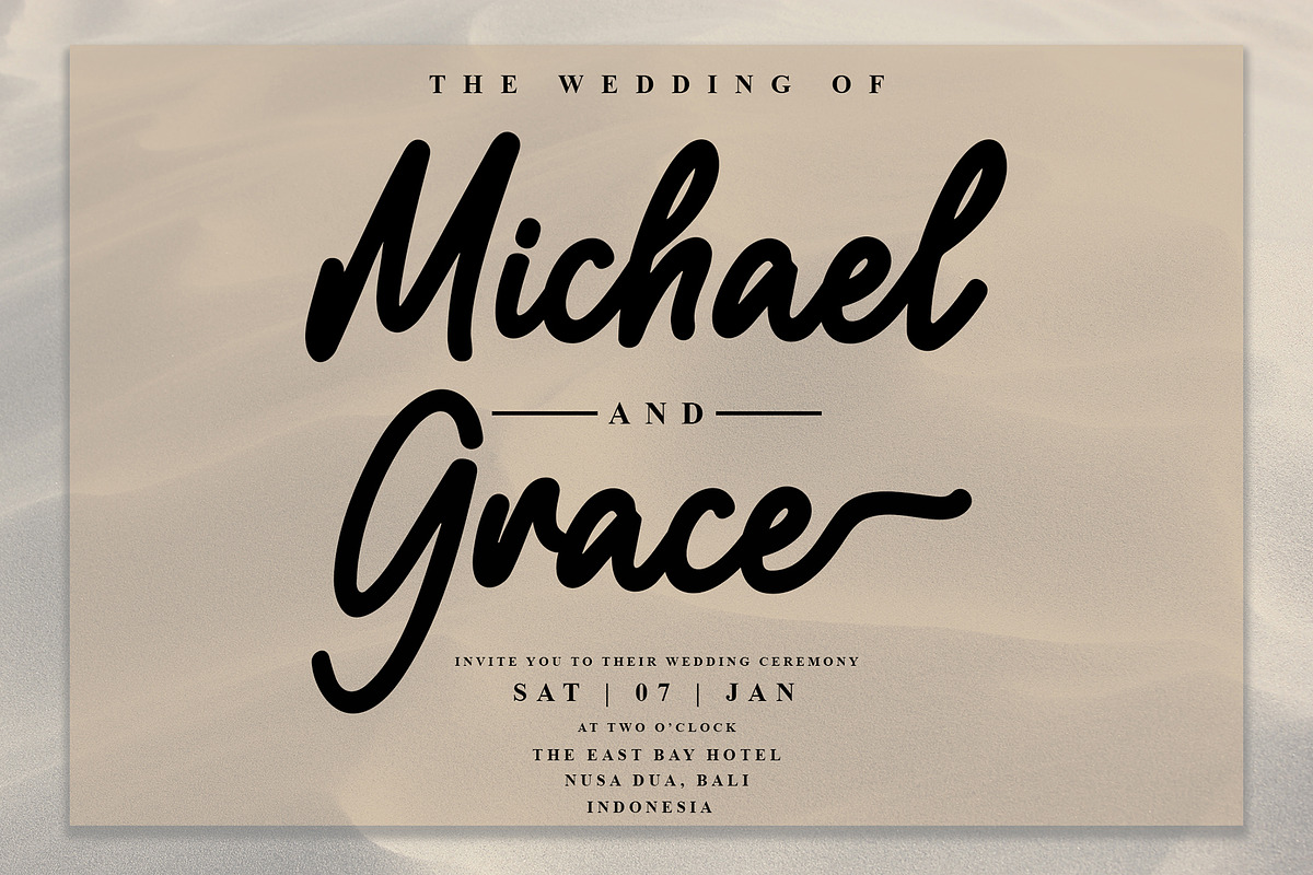 Aesthetic Monoline Handwritten Font preview 3