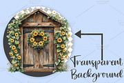 Watercolor Spring Door Clipart PNG, an Illustration by Canvas Craft (Thumbnail 2 of 7)