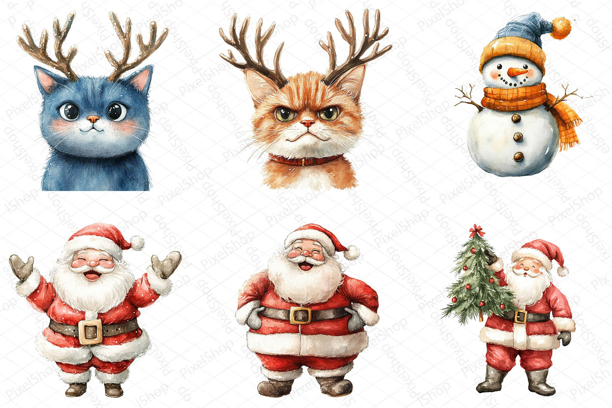 Christmas Joyful Time Clipart, an Illustration by DreamPrint404 (Photo 3 of 5)