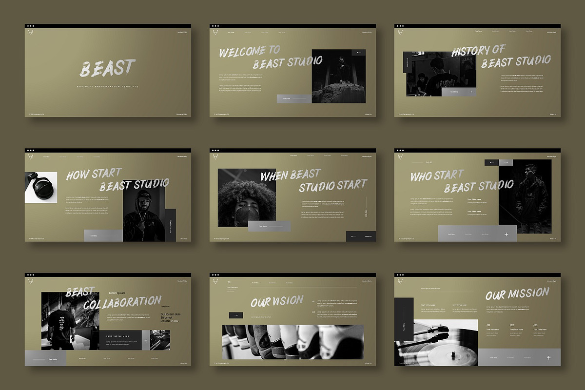 Beast - Business Google Slide, a Presentation Template by Dens Creative Studio (Photo 2 of 6)