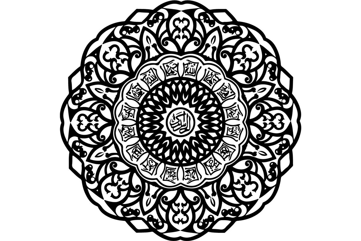 Black Floral Mandala Bundle, an Illustration by Designer_Momina (Photo 18 of 20)