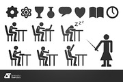 School Learning Vector Pictograms AD, an Education Illustration by Affinity Templates (Thumbnail 2 of 2)