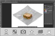 Sandwich Wrapper Open Sheet PSD, a Packaging Mockup by Bruno's Shop (Thumbnail 2 of 3)