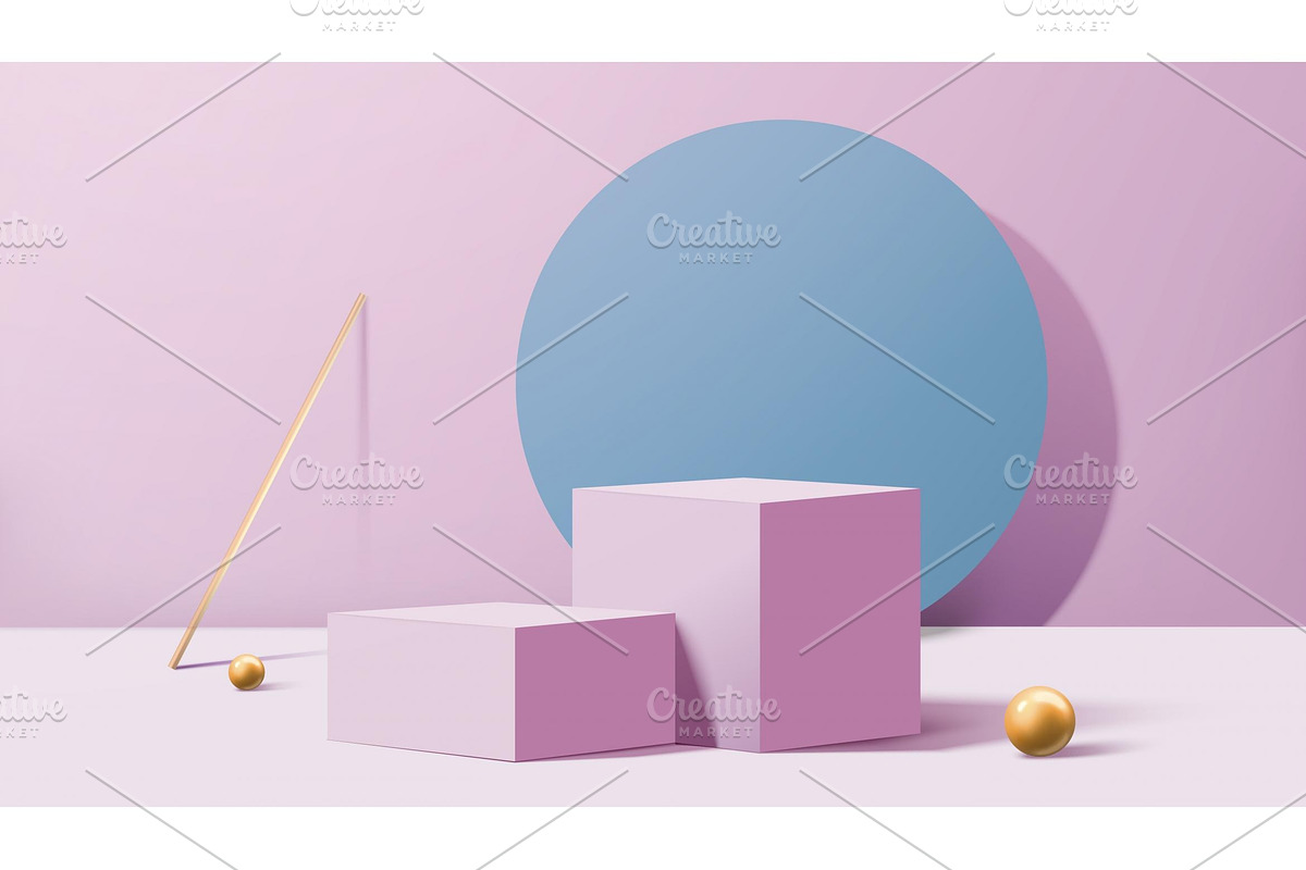 Minimal Lavender Purple Scene, a Marketing Template by TotallypicRF
