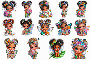Butterfly baby girl Clipart, an Illustration by Libby Wishes (Thumbnail 5 of 7)