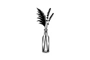 Pampas Grass Bottle Vase Bundle, an Illustration by Gaye Art (Thumbnail 8 of 31)