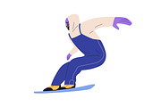 People riding snowboards set, a Sport Illustration by Good Studio (Thumbnail 4 of 4)