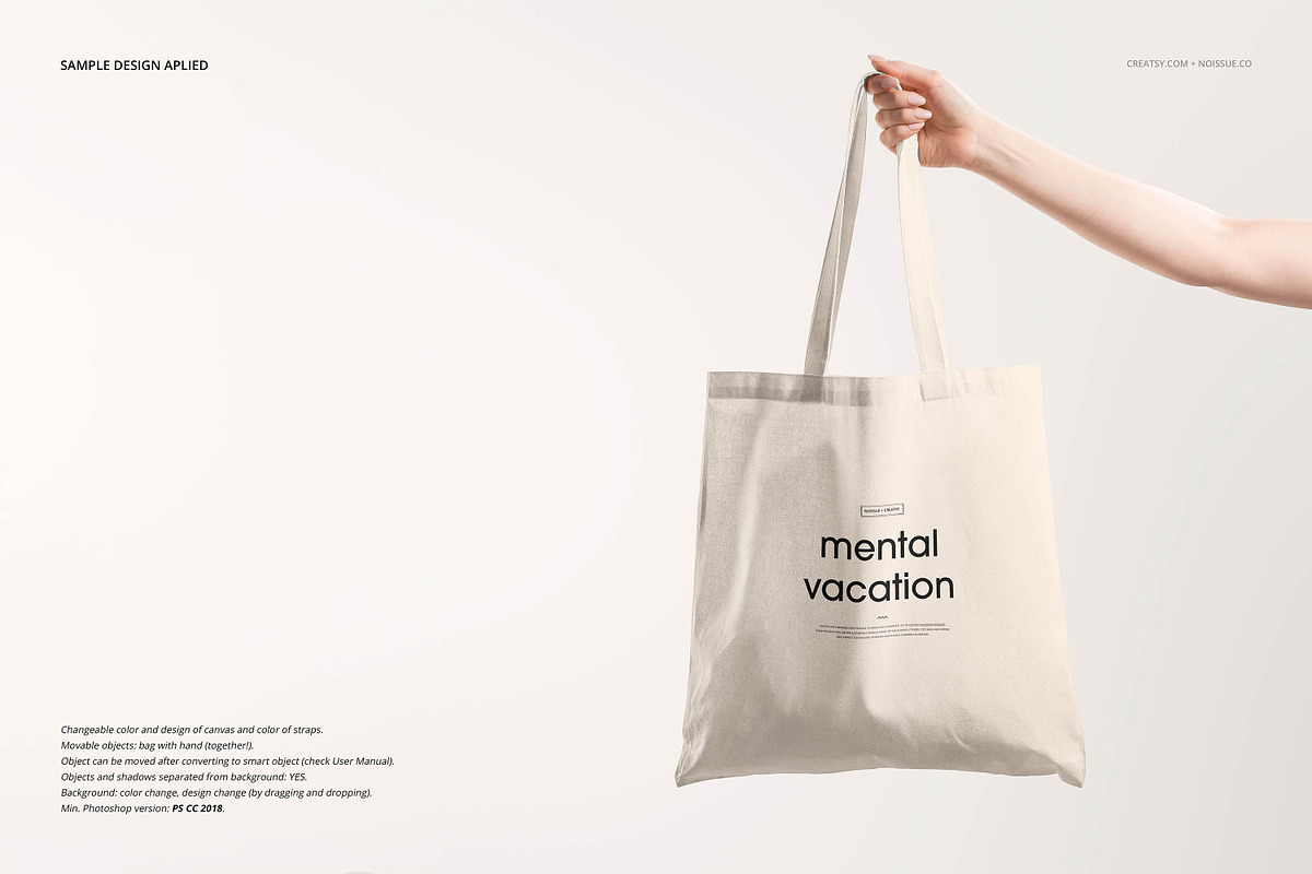 Noissue Tote Bag Mockup Bundle, a Packaging Mockup by creatsy5 (Photo 31 of 67)