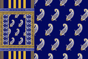 Navy Paisley Scarf, a Pattern Graphic by ThaiByGaew (Thumbnail 3 of 3)