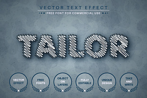 Thread - Editable Text Effect