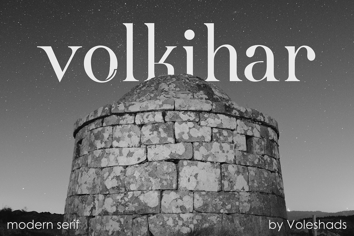 Volkihar | Modern Serif Font, a Serif Font by Voleshads (Photo 1 of 6)