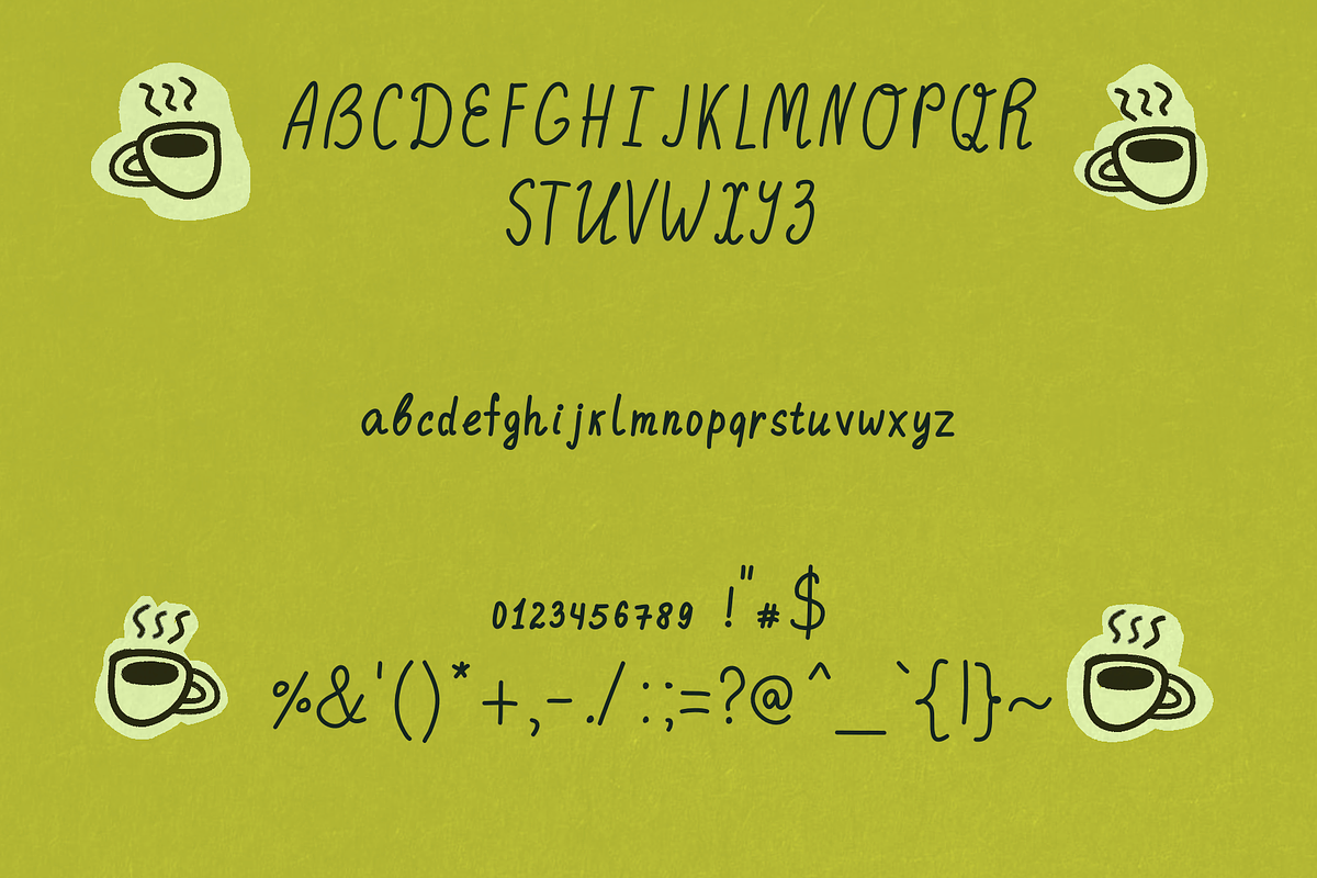The Matcha One - fine liner font, a Handwritten Font by Ashiya Pixel (Photo 3 of 10)