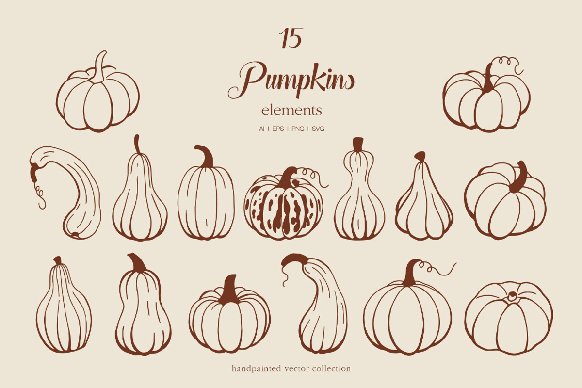 Whimsical Set Autumn Vibes, an Object Illustration by ViktoriyaD (Photo 8 of 22)