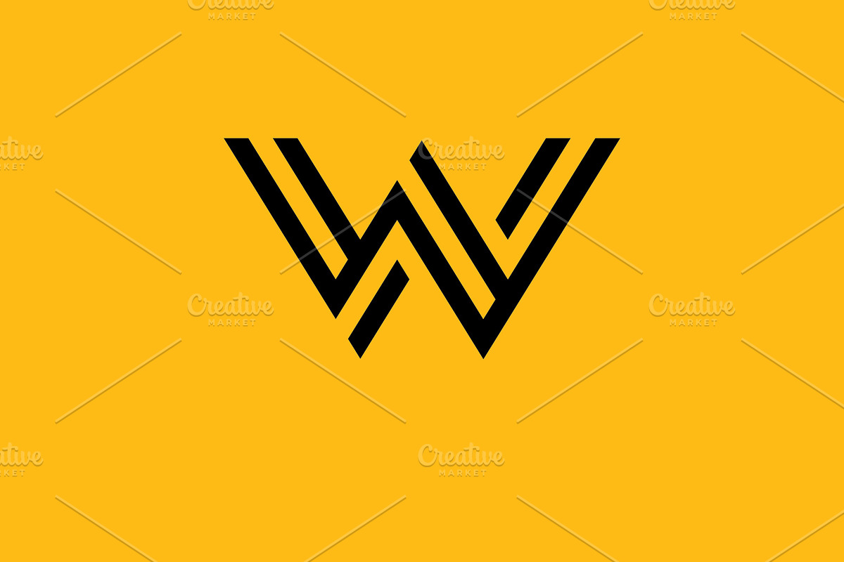 W Logo Design and template. Creative, a Branding & Logo Template by T.Vooka