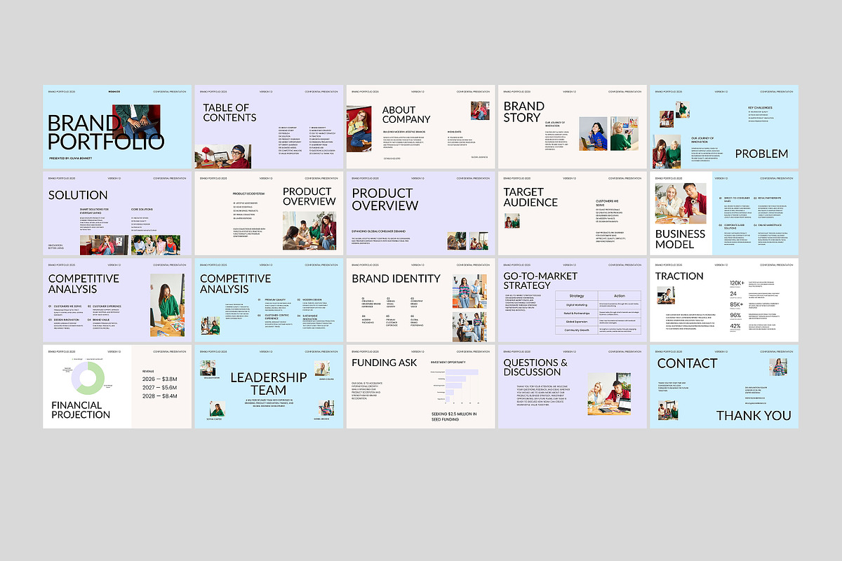 Brand Portfolio Keynote Template, a Presentation Template by adoestudio (Photo 6 of 7)