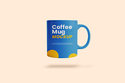 Blue ceramic coffee mug mockup, a Cups & Container Mockup by Viswal Studio (Thumbnail 2 of 2)