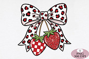 Strawberry PNG, Leopard Bow,, an Illustration by Daily.Designs (Thumbnail 1 of 5)