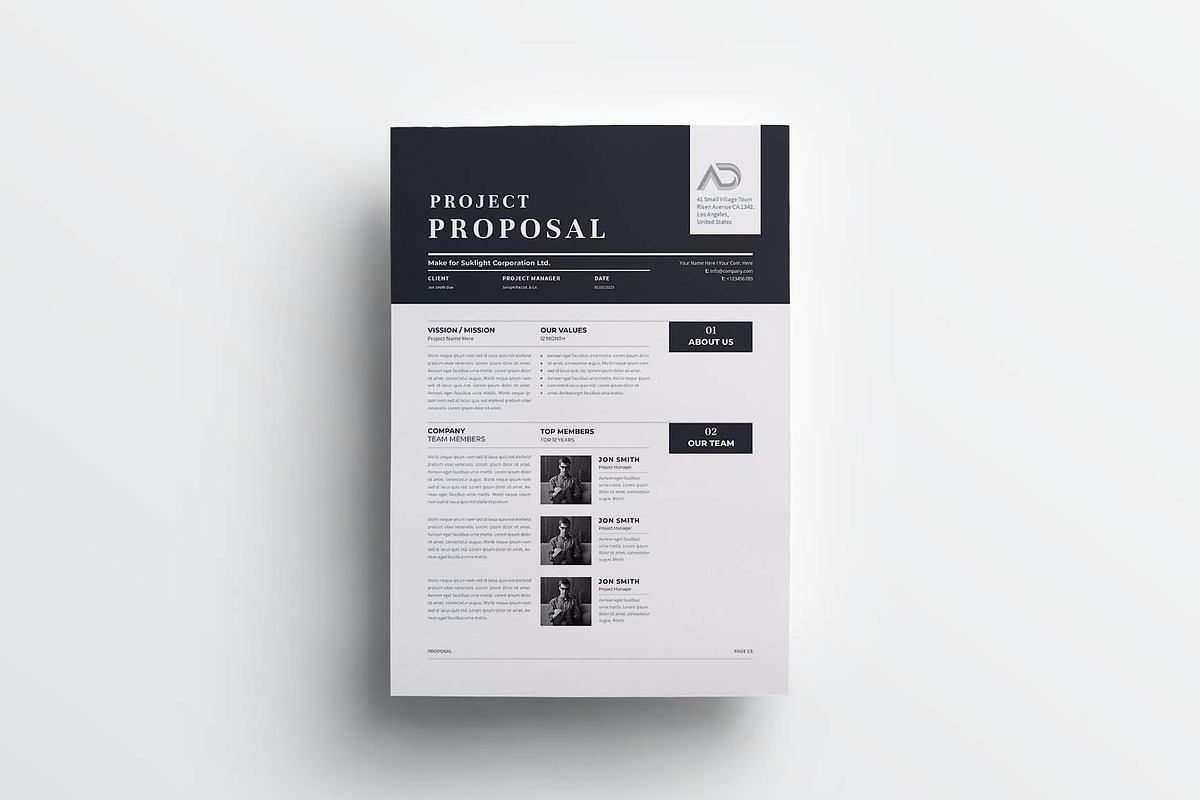 Proposal | MS Word & Indesign, a Stationery Template by design_hut (Photo 3 of 7)