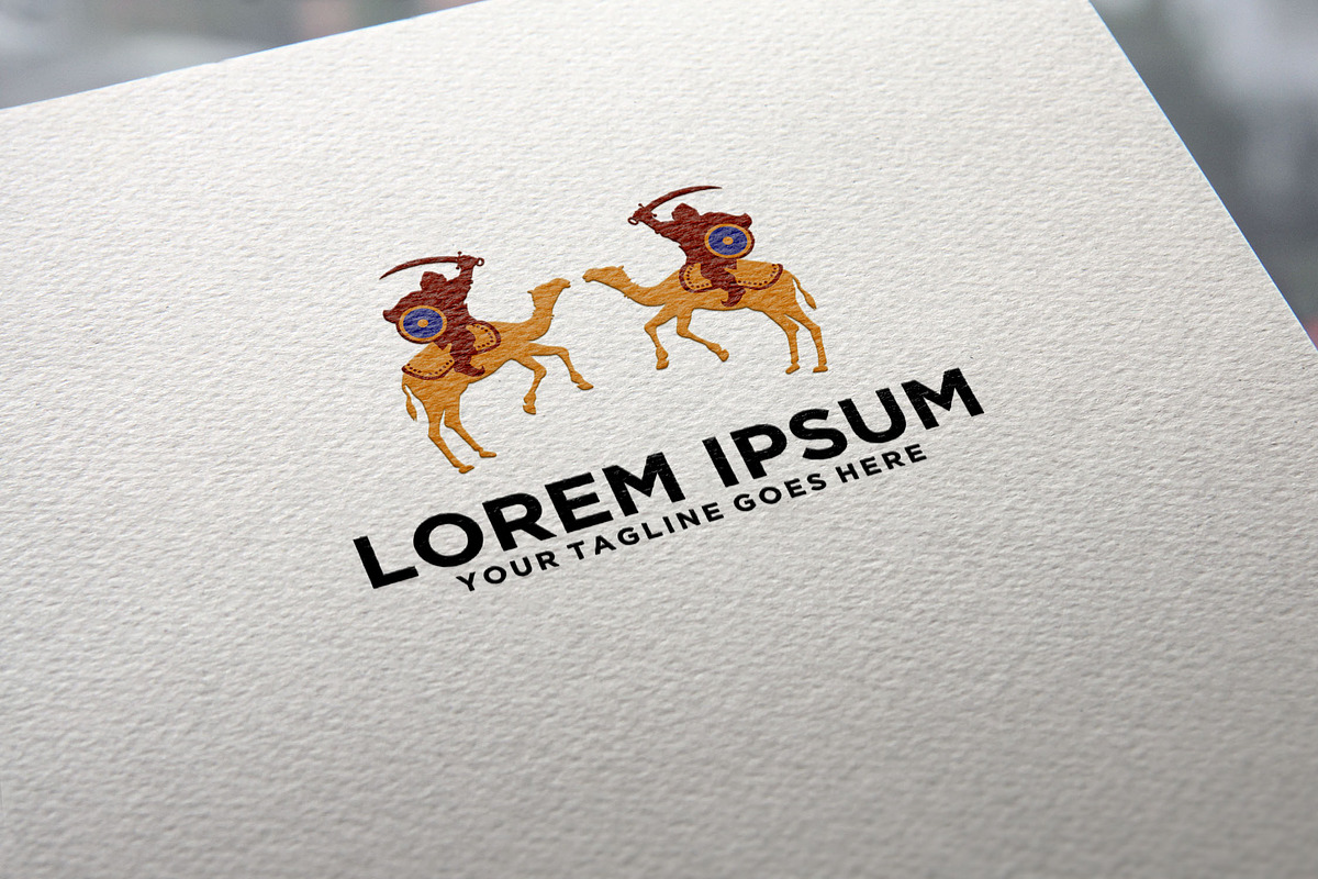 Arabian Soldier with Camel logo, a Branding & Logo Template by REDVY CREATIVE (Photo 1 of 2)