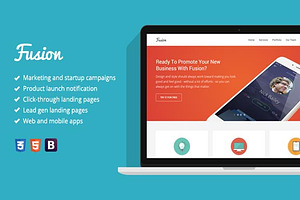 Fusion - Flat Marketing Template