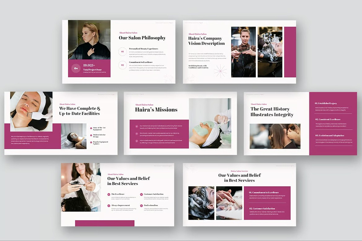 Beauty Salon Google Slides Template, a Presentation Template by Fit-tee (Photo 5 of 10)