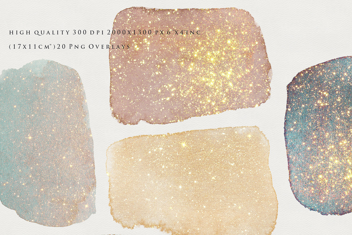 Gold Glitter Png Watercolor Shapes, an Object Graphic by by creative paper (Photo 3 of 11)