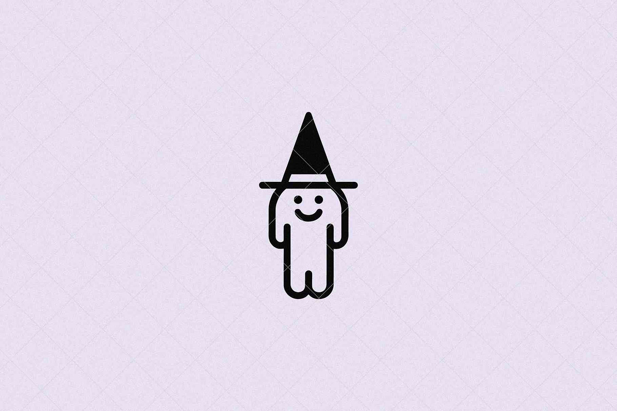 Minimalist Witch Icon, a Seasonal Illustration by Vectorium Studio (Photo 3 of 3)