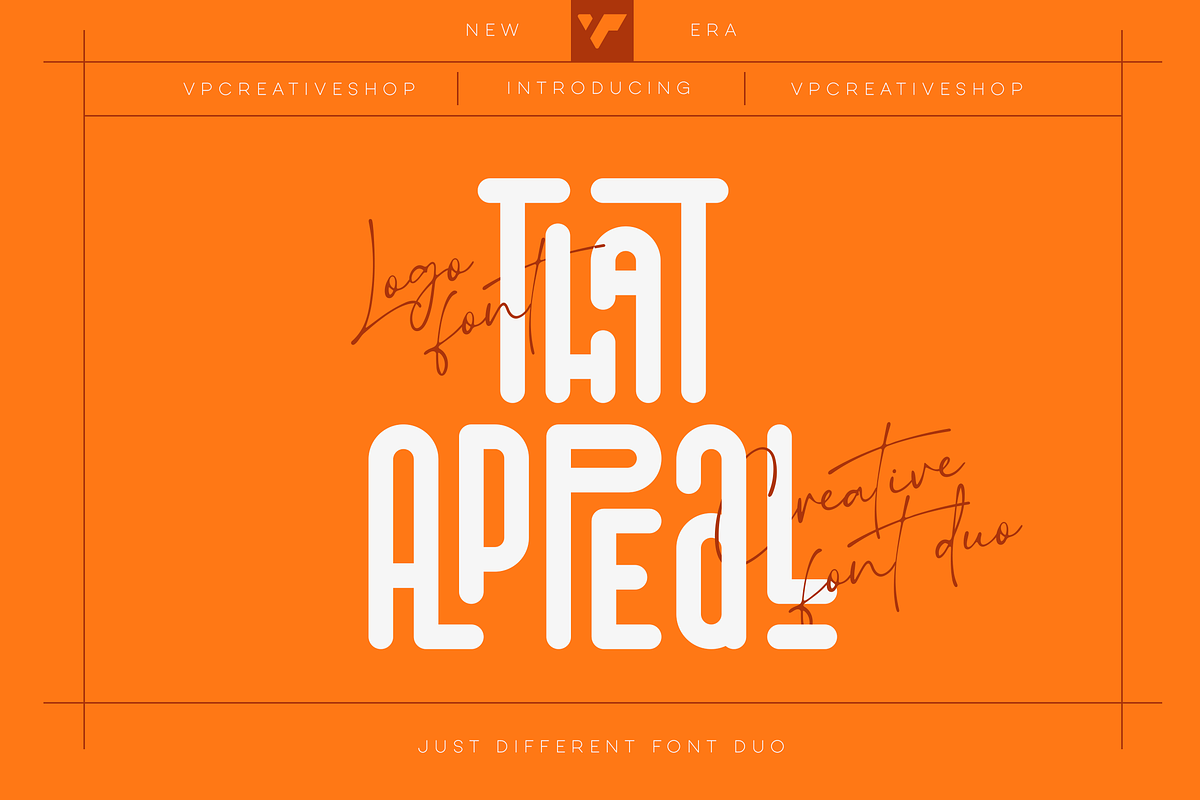 That Appeal - creative font duo, a Script Font by VP Fonts (Photo 1 of 19)
