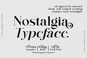 Nostalgia Typeface, a Serif Font by MaxArt Foundry (Thumbnail 20 of 20)