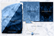 MODERN BLUE SHAPES Watercolor Set, an Object Graphic by Cat In Colour (Thumbnail 10 of 10)