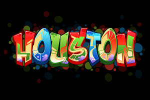 Houston - Graffiti Logotype