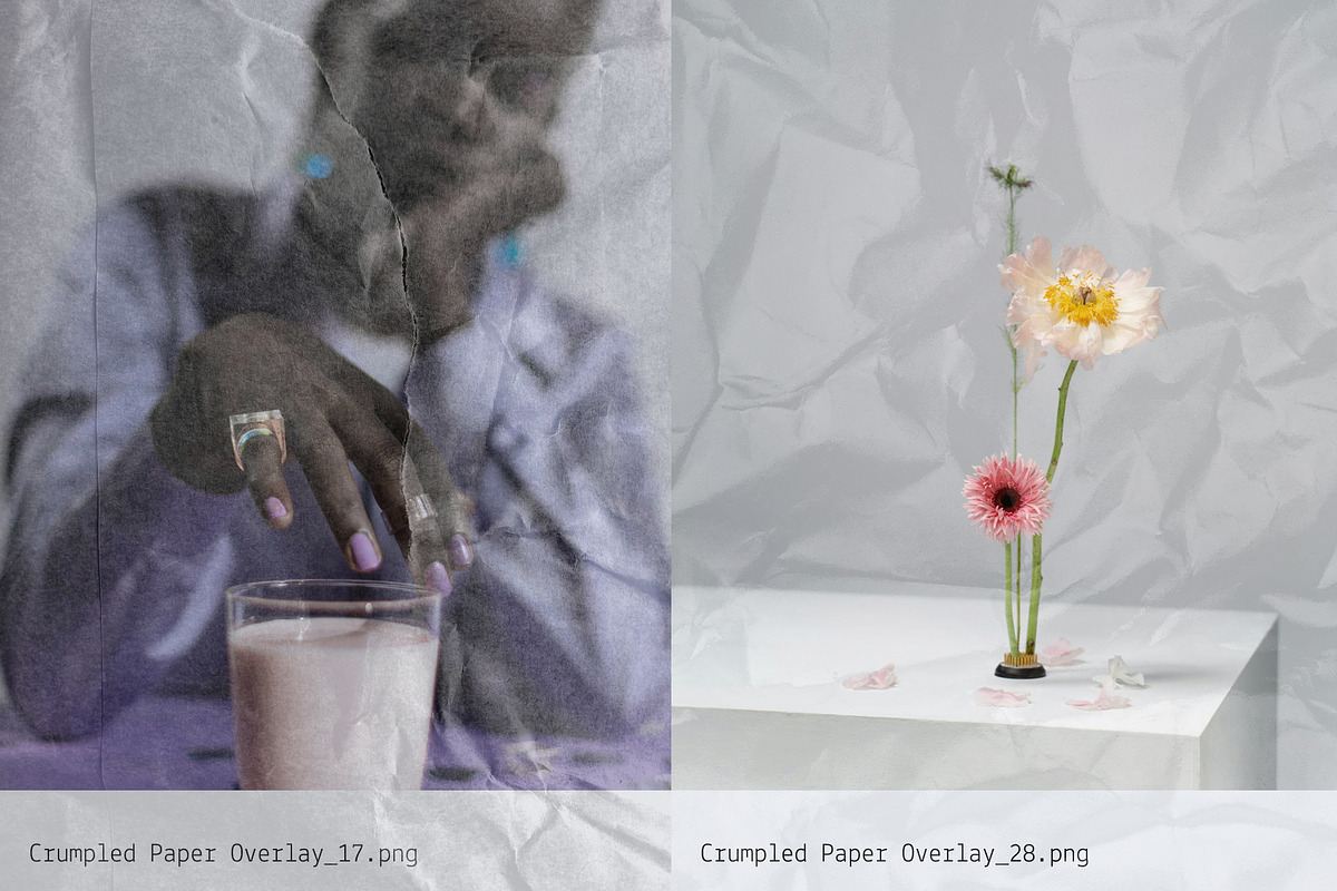 Crumpled: Paper Texture Overlays, a Texture Graphic by Anastasiia VNSK (Photo 15 of 19)