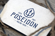 Poseidon Trident Retro Logo Template, a Branding & Logo Template by vectorwithin (Thumbnail 4 of 4)