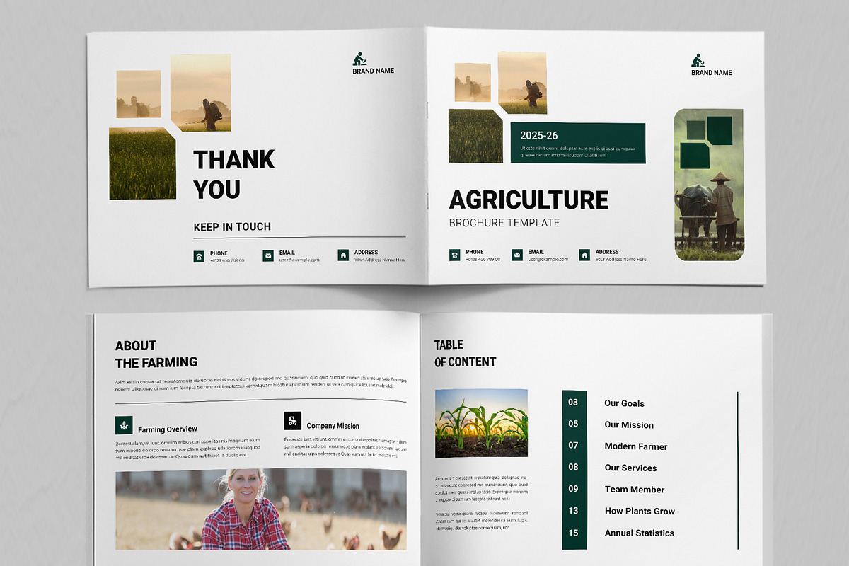 Agriculture Brochure Template, a Brochure Template by ContestDesign (Photo 2 of 5)