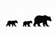Bear Family Silhouette Bundle, an Illustration by jahid234 (Thumbnail 8 of 9)