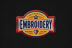 Embroidery Patch Mockup, a Layer Style Add-On by Design Squad