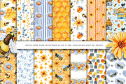 Flower honey watercolor clipart, a Food Illustration by Artmanata (Thumbnail 5 of 17)