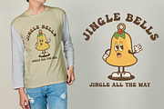 Christmas Bell Vintage Cartoon, an Illustration by vectstudio (Thumbnail 5 of 5)