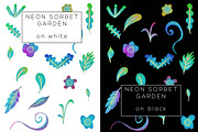 Neon Sorbet Garden, an Illustration by AnneTiki (Thumbnail 2 of 2)
