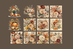 Thanksgiving Pilgrim Clipart Set