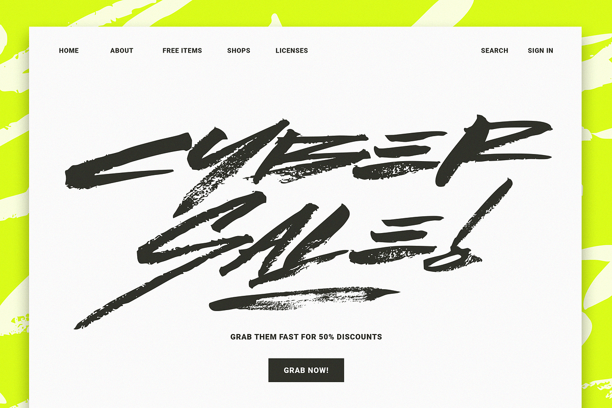 Lust | Handwritten Cyber Brush Font, a Blackletter Font by Ardana Creative (Photo 7 of 12)