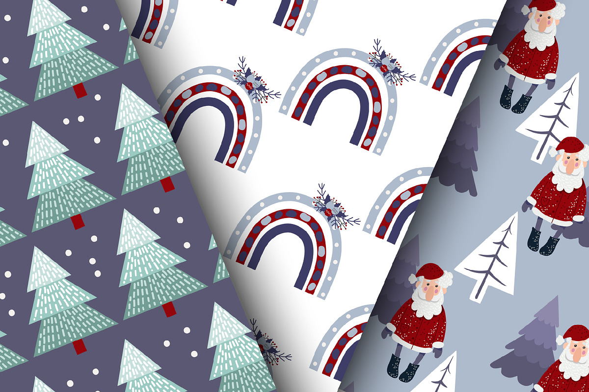 Christmas seamless patterns pack, a Pattern Graphic by KupalinaArt (Photo 2 of 10)