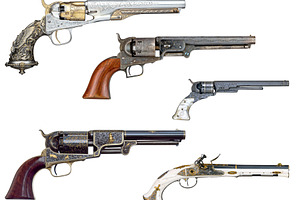 Old western guns and pistols, a Technology Photo by BOOCYS