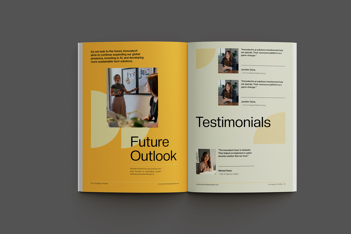 Yellow Modern Company Profile, a Brochure Template by Neermana (Photo 8 of 11)